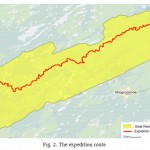 Fig. 2. The expedition route