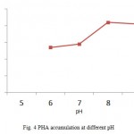 Fig. 4 PHA accumulation at different pH