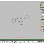 Figure 10-Toxicity and drug likeness prediction of Lead Compound NCI_207895.