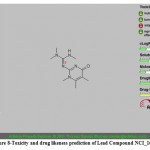 Figure 8-Toxicity and drug likeness prediction of Lead Compound NCI_168184.